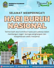 Selamat Hari Buruh Nasional 1 Mei 2025